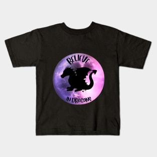 Believe in Dragons Kids T-Shirt